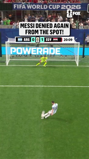 MESSI'S PENALTY KICK IS SAVED BY SHOBEIR