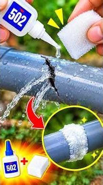 Genius DIY Hack: Combine Super Glue & Styrofoam To Fix Broken PVC Pipes Instantly!
