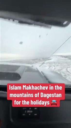 Islam Makhachev off roading in Dagestan for the holidays 😅 (via @islam_makhachev/IG)