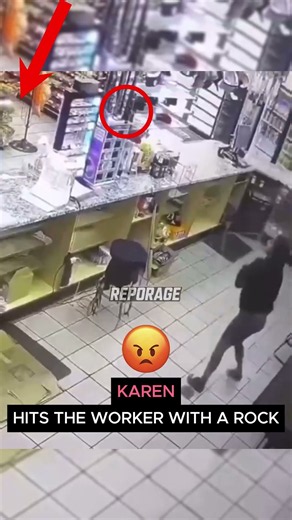 Karen Threw a Rock at the WRONG Worker… INSTANT KARMA! 💀🔥