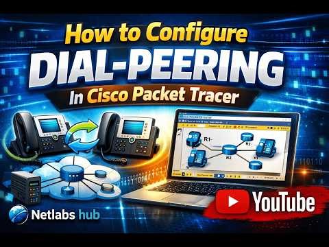 Cisco Dial -Peering Configuration Step-by-Step | Packet Tracer VoIP Lab