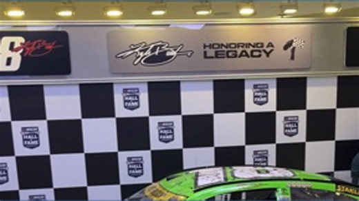 NASCAR HOF unveil race car as part of new Kyle Busch exhibit