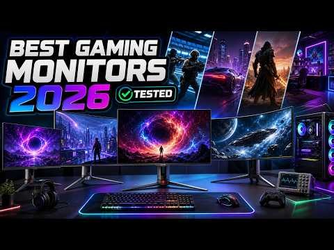 Best Gaming Monitors 2026 — Top 6 Tested (4K OLED, Ultrawide, Esports & Budget)
