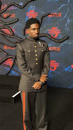 Redd on X: "Throwback to Caleb McLaughlin at the Season 5 premiere of ‘STRANGER THINGS’" / X