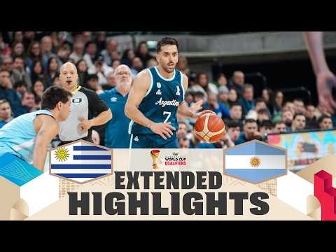 Uruguay 🇺🇾 v Argentina 🇦🇷 | Extended Highlights | FIBA Basketball World Cup 2027 Americas Qualifiers