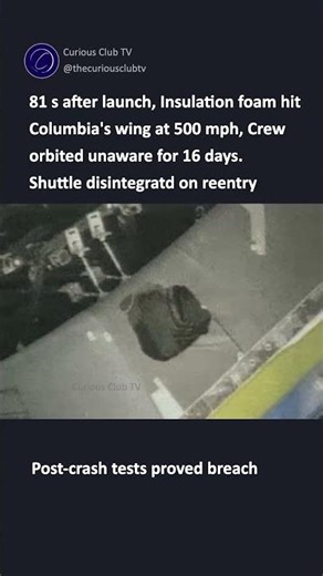 What went wrong during re-entry of Space Shuttle?