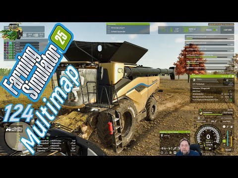 LS 25 Multimap # 124 bin auf Feld 30 und ernte für den KI Bauern Soja.