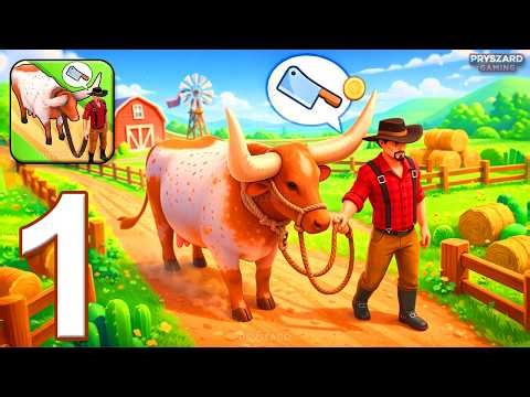 Butcher's Ranch: Homestead - Gameplay Walkthrough Part 1 - Cow & Horse Ranch (iOS, Android)