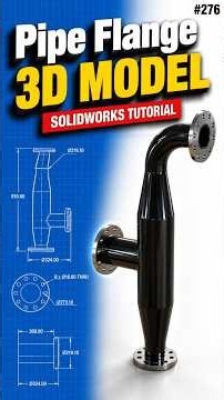 276 Pipe Flange #solidworks @needful3d