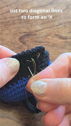 How to Embroider a Tiny Star in 10 Seconds! ✨ #Shorts