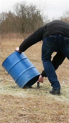 XXL Firework vs XXL Firecracker Make the Barrel Fly 👀🔥😜🎆🧨✨💩