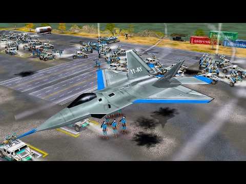 Isolated US Forces Face China’s Full Scale Counterattack | C&C Generals ZH - Modded Mission Map