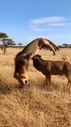 DEER KILLS LION! The King of the Jungle Falls in a Brutal Wild Battle