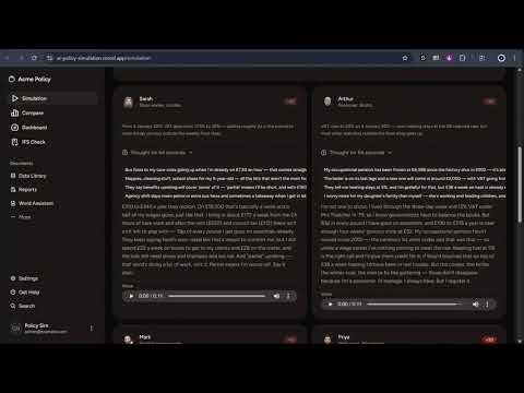 Poligent | AI Policy Simulation Demo