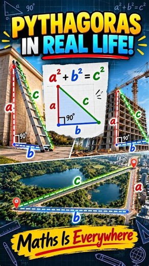 📐 Pythagoras’ Theorem in Real Life | Learn Maths Easily!