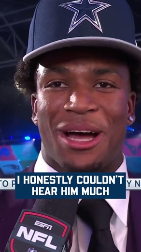 first interview as a Cowboy 🗣️ | 📺: #NFLDraft April 23-25 on NFLN/ESPN/ABC #CalebDowns