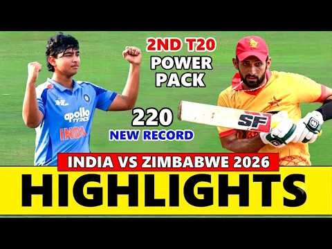 India vs Zimbabwe Highlights 2nd T20 Match 2026 | IND VS ZIM