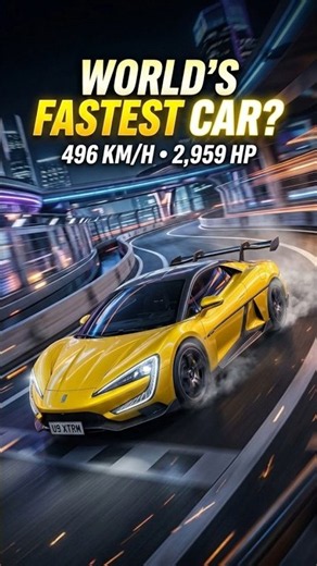 World's Fastest Car in 2026? 496 KM/H Electric Monster!#fastestcarintheworld