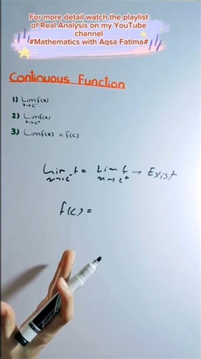 Continuous function define #shorts #maths #tricks #youtubeshorts #bs #bsc #ms #msc #PhD #afmathe #af