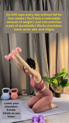 200 Dumbbell Reps a Day for 4 Weeks 🔥 Full-Body Workout at Home