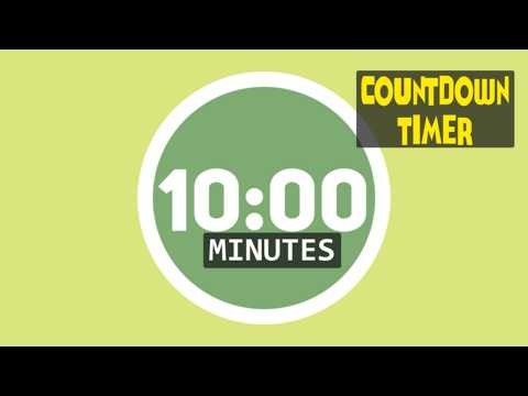 10 Minutes Countdown Timer - Minimal Visual Timer | Soft Yellow & Green
