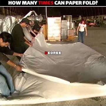Can You Fold Paper More Than 7 Times? MythBusters Found the Answer