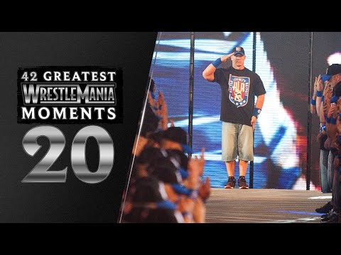 John Cena arrives with an army of doppelgangers | WrestleMania 25: 42 Greatest WrestleMania Moments