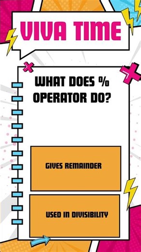 Python Viva Quiz #8 | CBSE Class 11/12 | What does % operator do? #pythonviva #cbsepractical