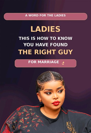LADIES ❤️ This is how to know you’ve found the right man for marriage 💍 Drop a ❤️ if you believe your time for love and marriage has come! ✨