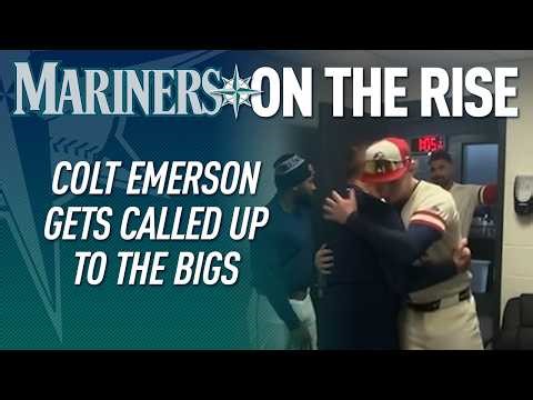 Mariners Top Prospect Colt Emerson Learns He's Been Called Up to the Big Leagues