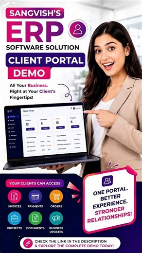 ERP Software Solution | Client Portal Demo & Features