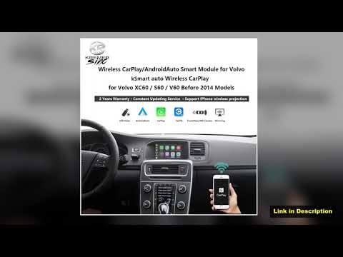 Wireless CarPlay Android Auto KSmart Box 5G Upgrade Version For Volvo V40 V60 XC60 S60 V70 XC70 S80