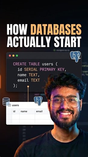 How Databases Actually Start? #backend #sql #coding