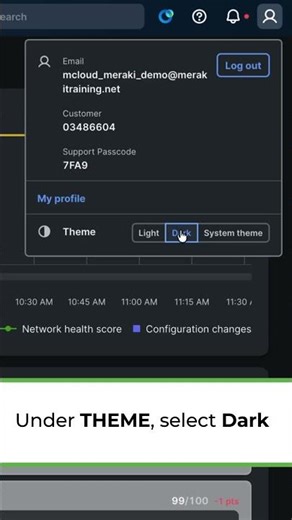 How To Access Dark Mode in the Meraki Dashboard