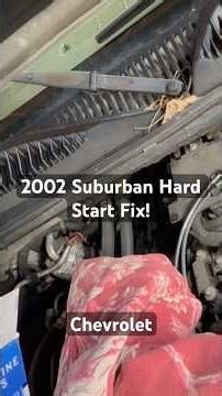 2002 Suburban cam shaft position sensor replacement