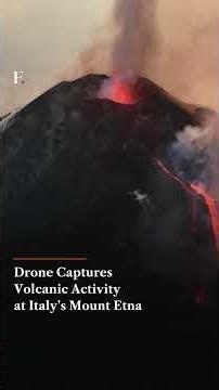Drone Captures Volcanic Activity at Italy’s Mount Etna | Firstpost News