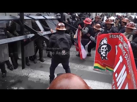 Miners clash with police in Bolivia protesting fuel price hike