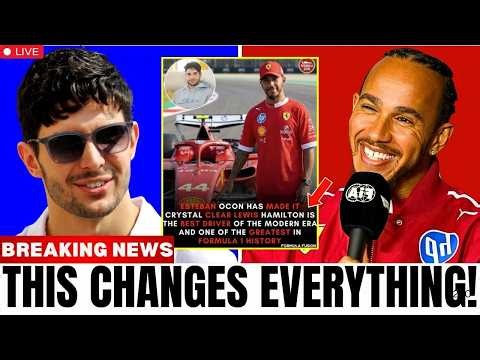 Esteban Ocon Makes HUGE Prediction About Lewis Hamilton Calling Him "The Best Driver of the F1 Era!"