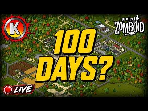 Can I SURVIVE 100 days in MODDED Project Zomboid? (Live)