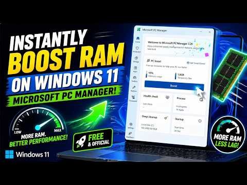 Instantly Boost RAM on Windows 11 (Microsoft PC Manager)