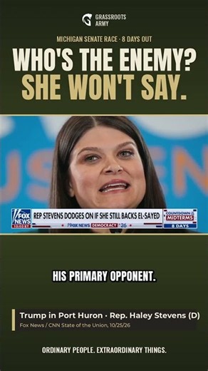 Who's the Enemy? She Won't Say | Haley Stevens on El-Sayed | Michigan Senate