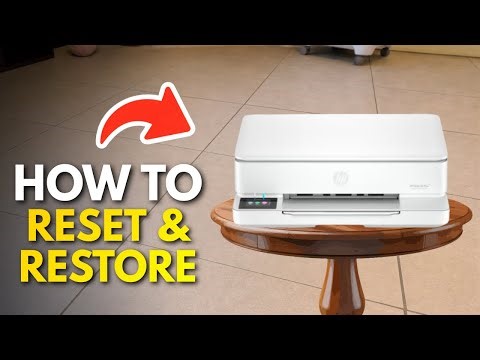 HP Envy 6000 Series : How to Reset & Restore your Printer (6452e , 6455e, 6400e, 6000e.. )
