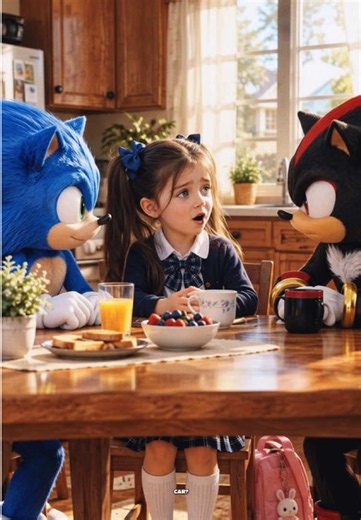 Sonic Promises to Take His Little Sister to School Part 2 ❤️🥹