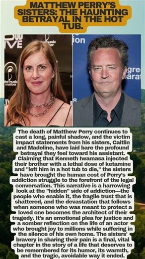 Matthew Perry’s Sisters Speak Out! ߒߕ️ #matthewperry