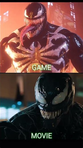Venom: Game vs Movie comparison 😱 #venom #spiderman #marvel #mcu