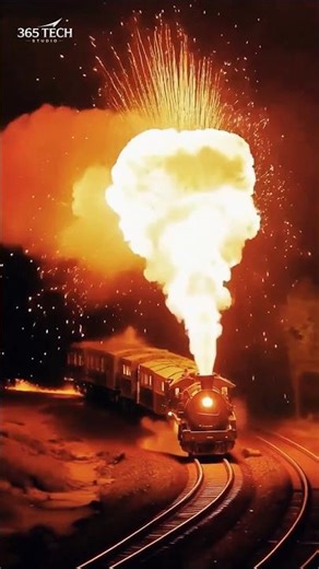Insane Steam Train Fire Blast 🔥🚂 | Cinematic Power #shorts