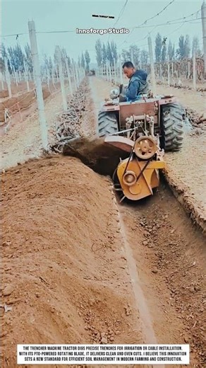 Trencher Machine Tractor: Fast Precision Digging