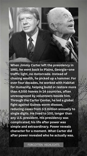 Jimmy Carter Left the White House, Then Built 4,000 Homes and Nearly Eradicated a Disease