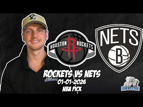 Houston Rockets vs Brooklyn Nets 1/1/26 NBA Free Picks & Prediction | NBA Betting Tips