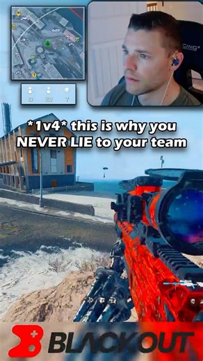 *1v4* she LIED to her team...😱
